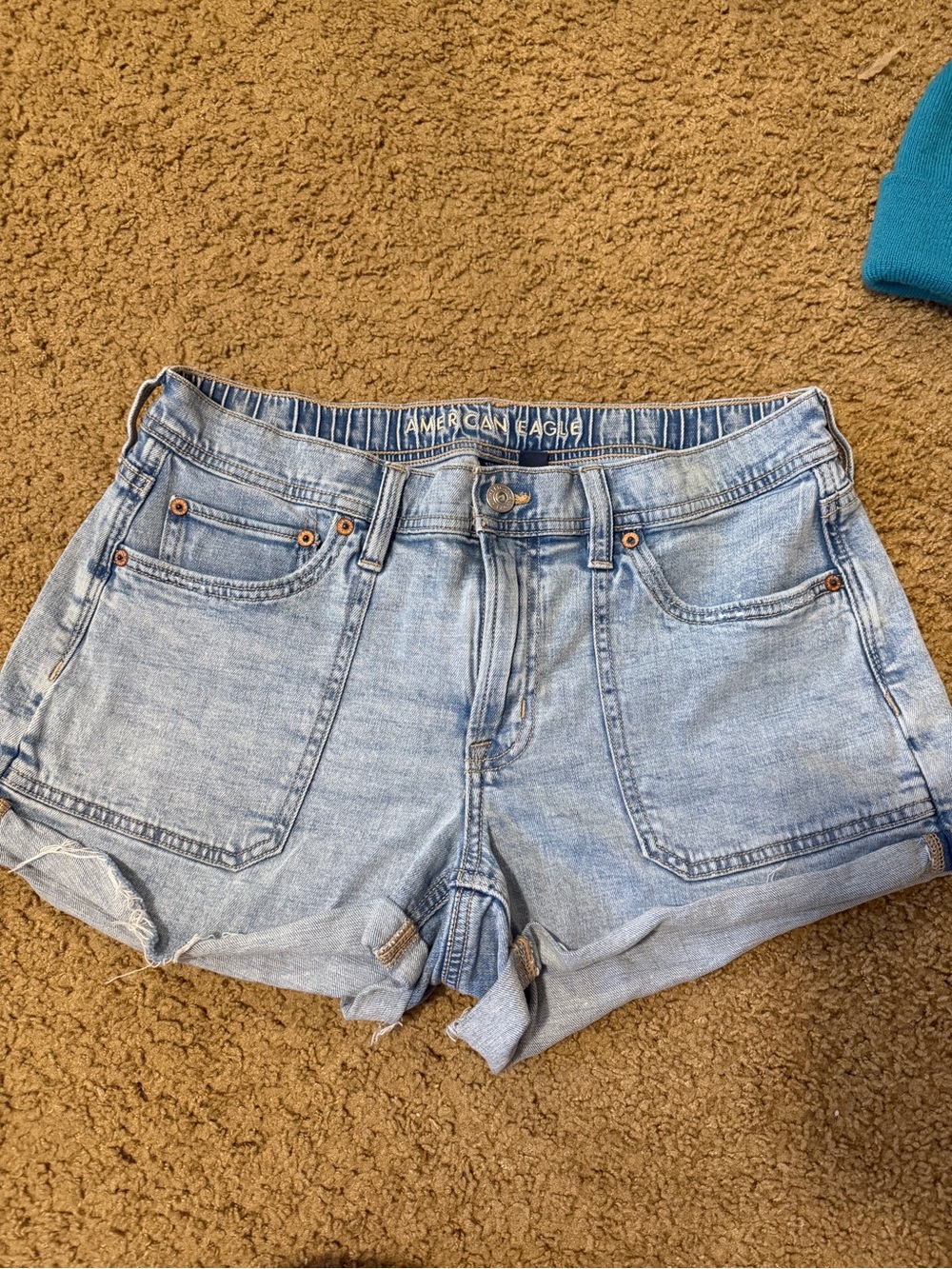 American Eagle Outfitters Light Blue Denim Cutoff Shorts